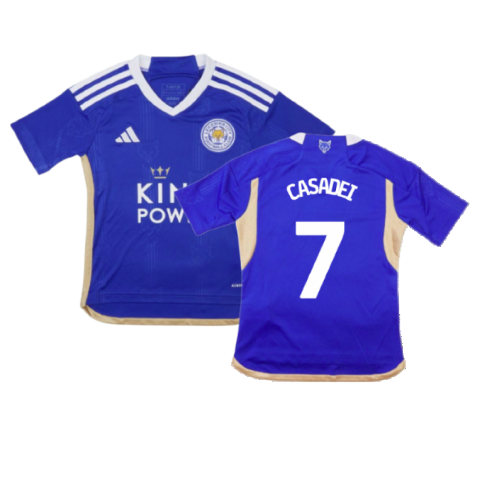 2023-2024 Leicester City Home Shirt (Kids) (Casadei 7)