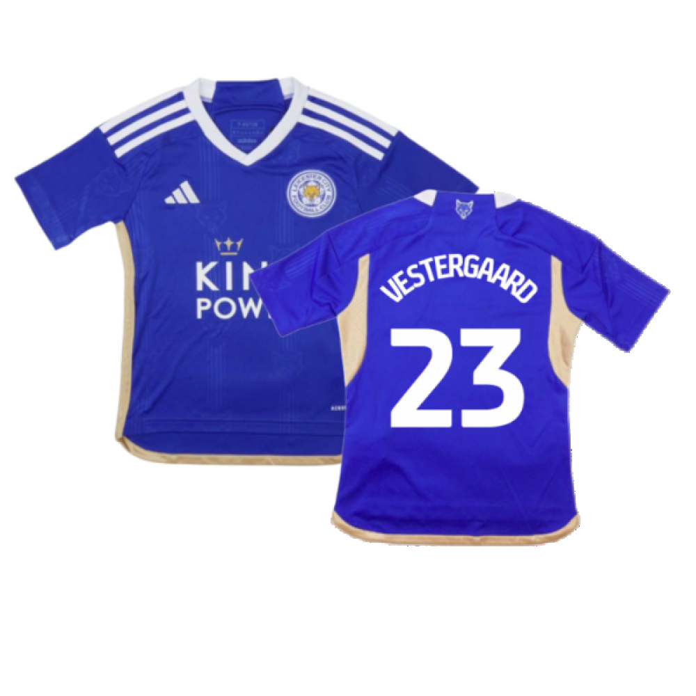 2023-2024 Leicester City Home Shirt (Kids) (Vestergaard 23)