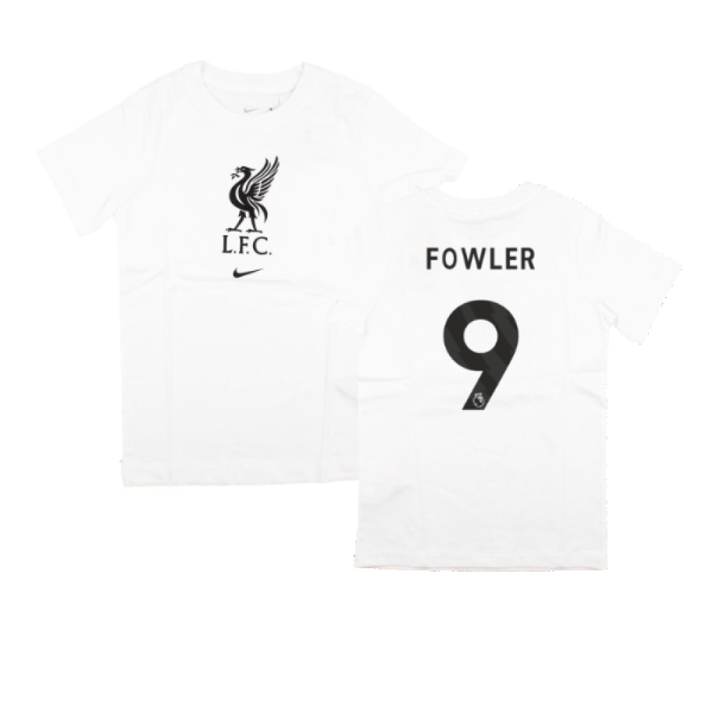 2023-2024 Liverpool Crest Tee (White) - Kids (Fowler 9)