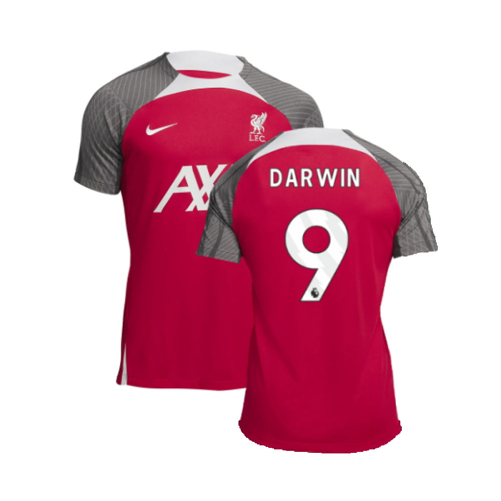 2023-2024 Liverpool Dri-Fit Strike Training Shirt (Red) (Darwin 9)