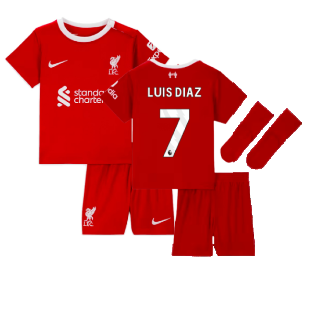 2023-2024 Liverpool Home Baby Kit (Luis Diaz 7)