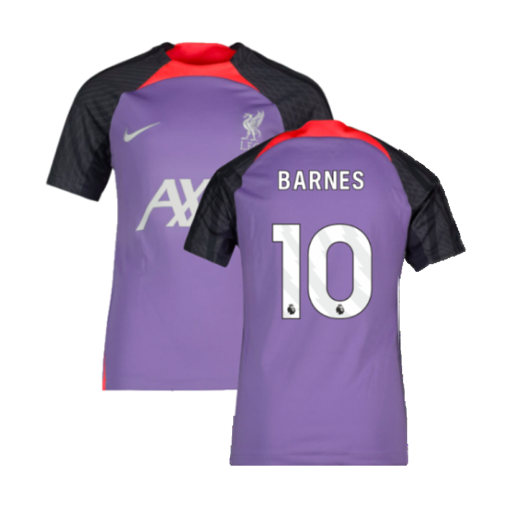 2023-2024 Liverpool Training Shirt (Space Purple) (Barnes 10)