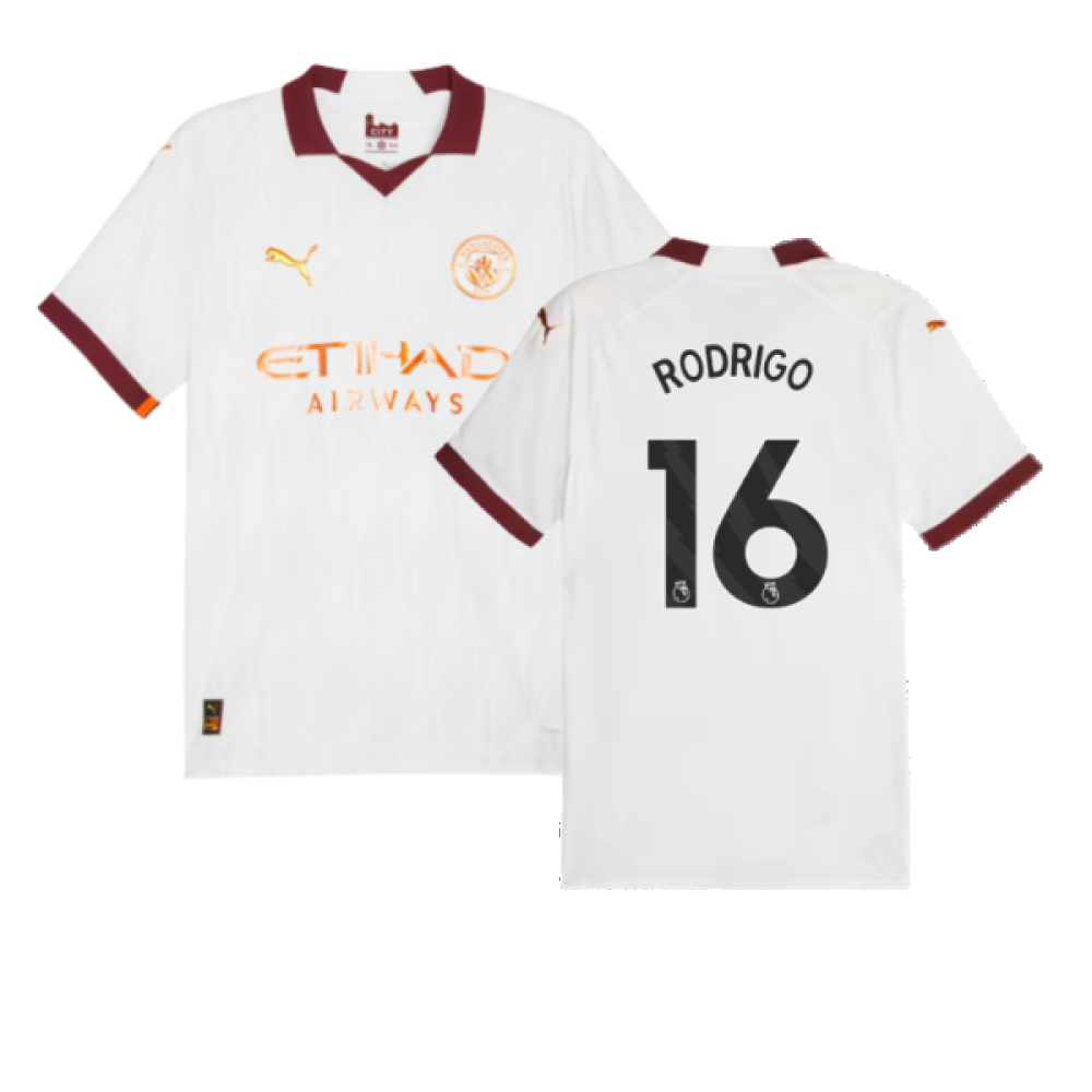 2023-2024 Man City Authentic Away Shirt (RODRIGO 16)