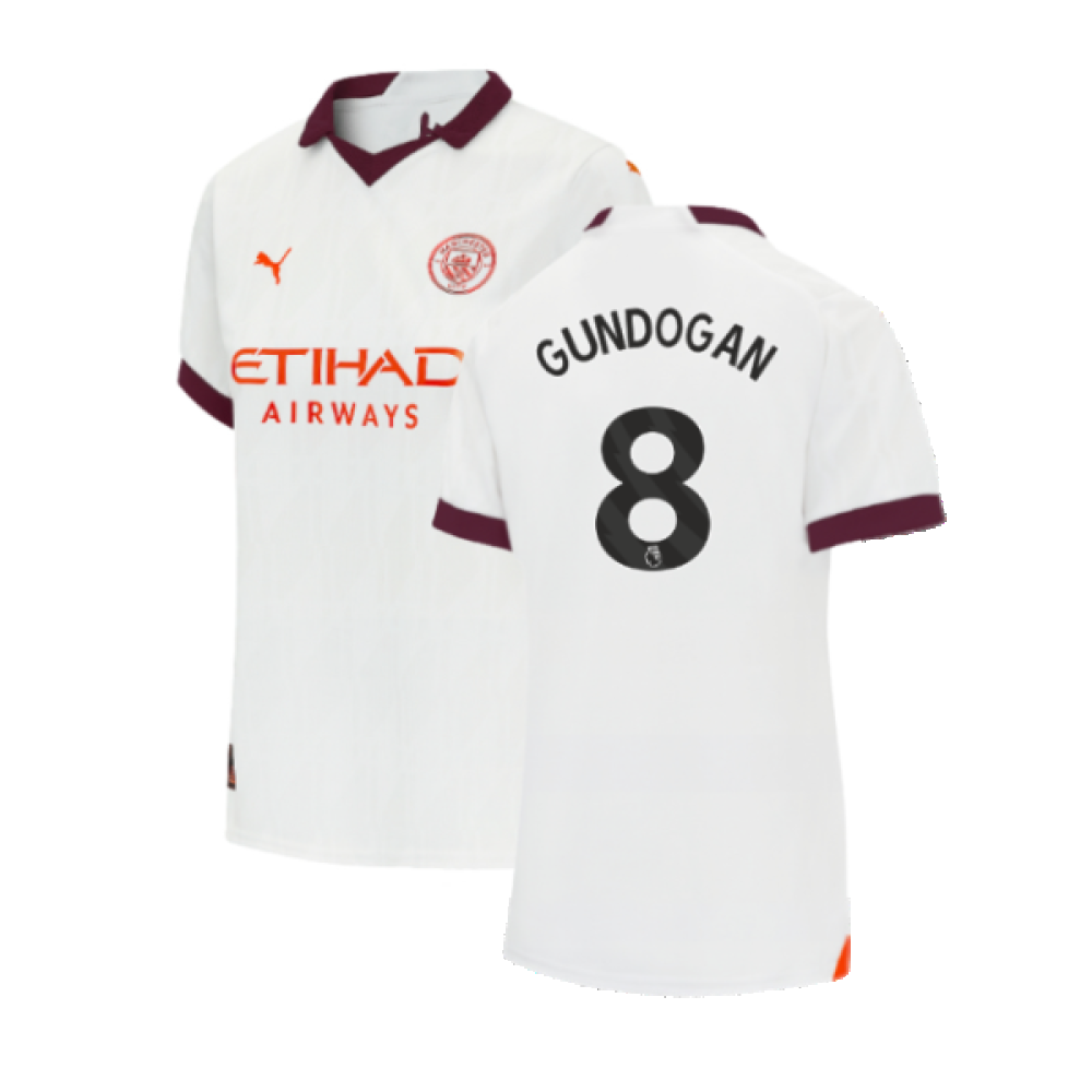 2023-2024 Man City Away Shirt (Ladies) (GUNDOGAN 8)