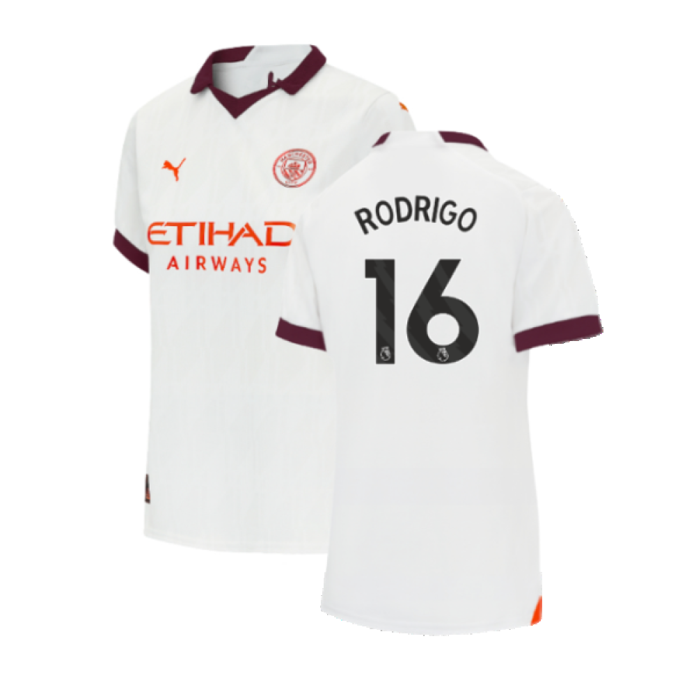 2023-2024 Man City Away Shirt (Ladies) (RODRIGO 16)