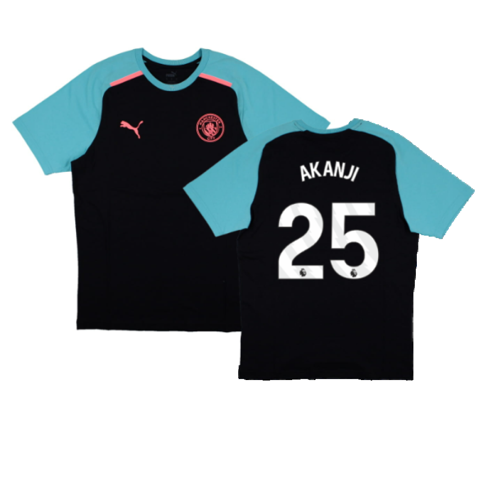 2023-2024 Man City Casuals Tee (Navy) (AKANJI 25)