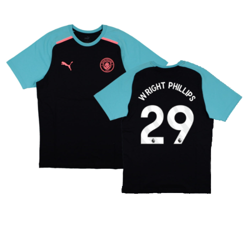 2023-2024 Man City Casuals Tee (Navy) (WRIGHT PHILLIPS 29)