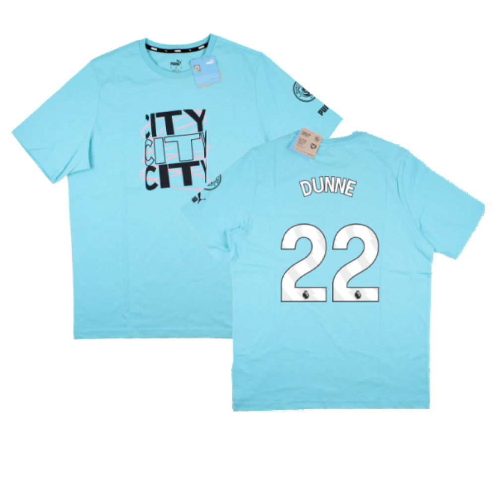 2023-2024 Man City FtblCore Graphic Tee (Hero Blue) (DUNNE 22)