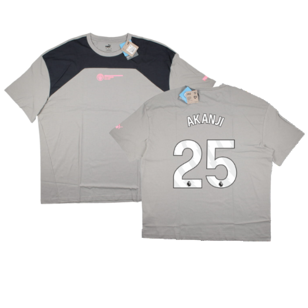 2023-2024 Man City FtblCulture Tee (Smokey Grey) (AKANJI 25)