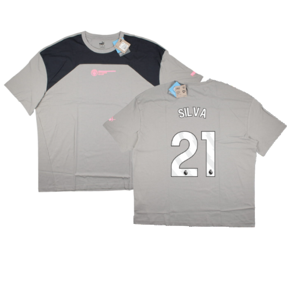 2023-2024 Man City FtblCulture Tee (Smokey Grey) (SILVA 21)