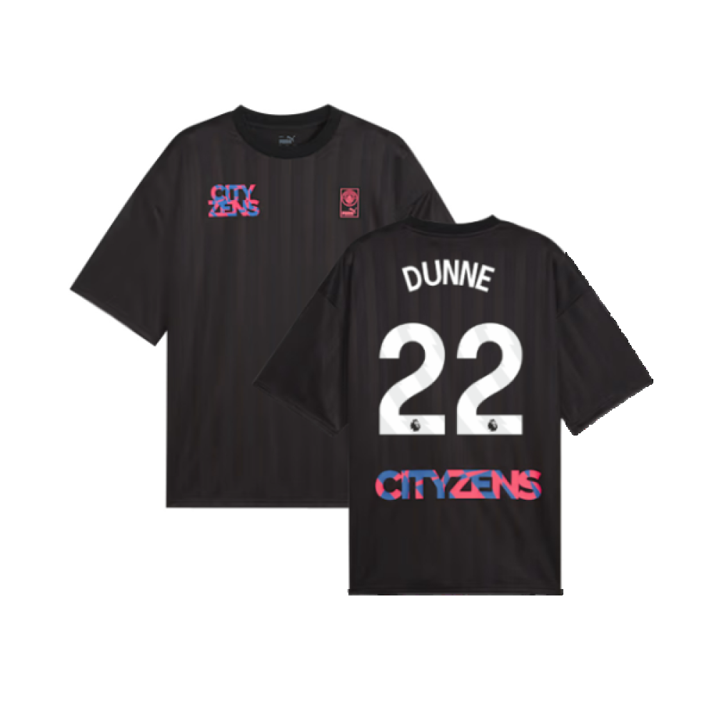 2023-2024 Man City FtblNrgy Jersey (Black) (DUNNE 22)