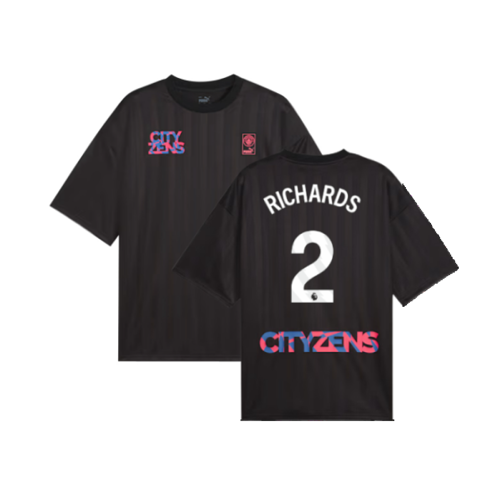 2023-2024 Man City FtblNrgy Jersey (Black) (RICHARDS 2)