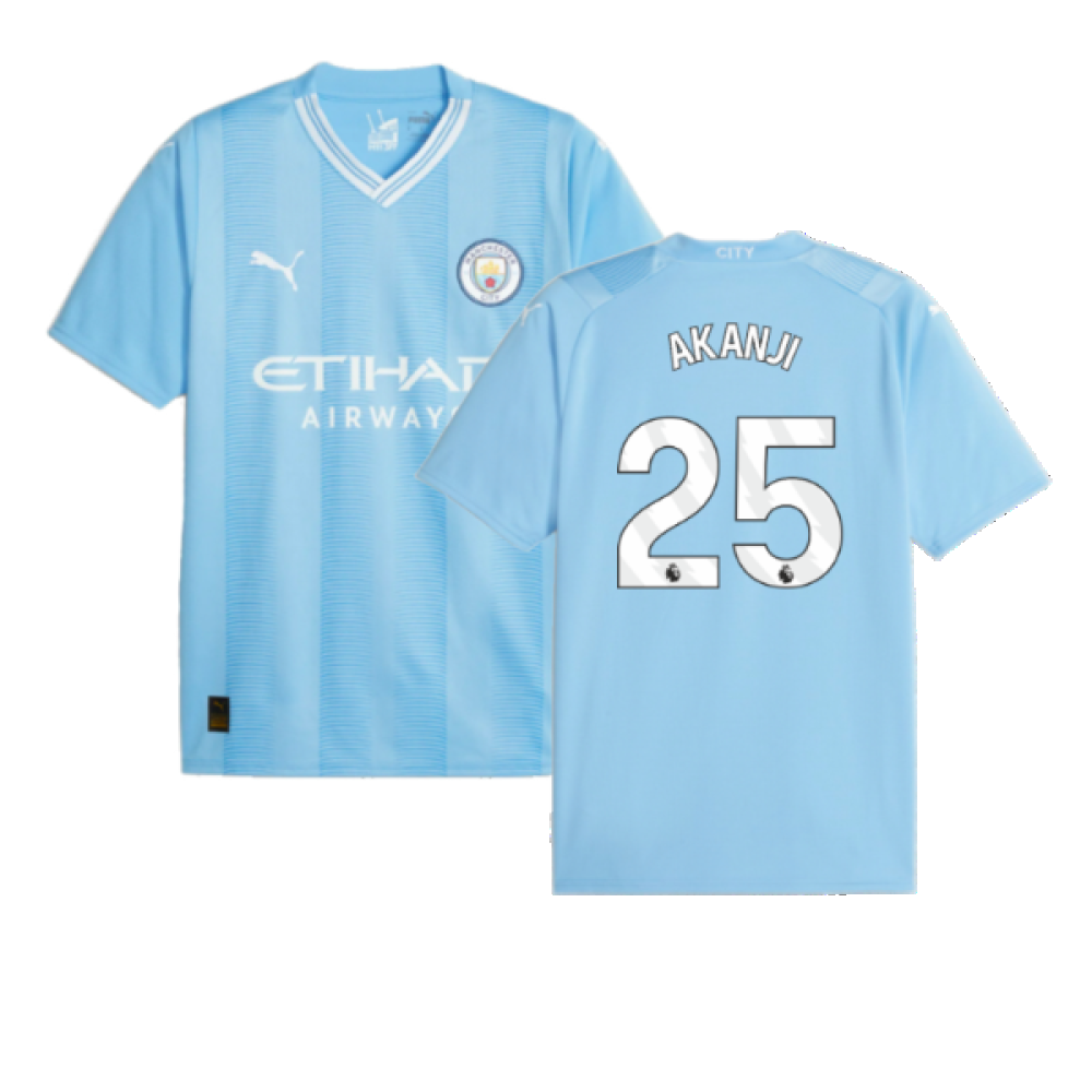 2023-2024 Man City Home Shirt (AKANJI 25)