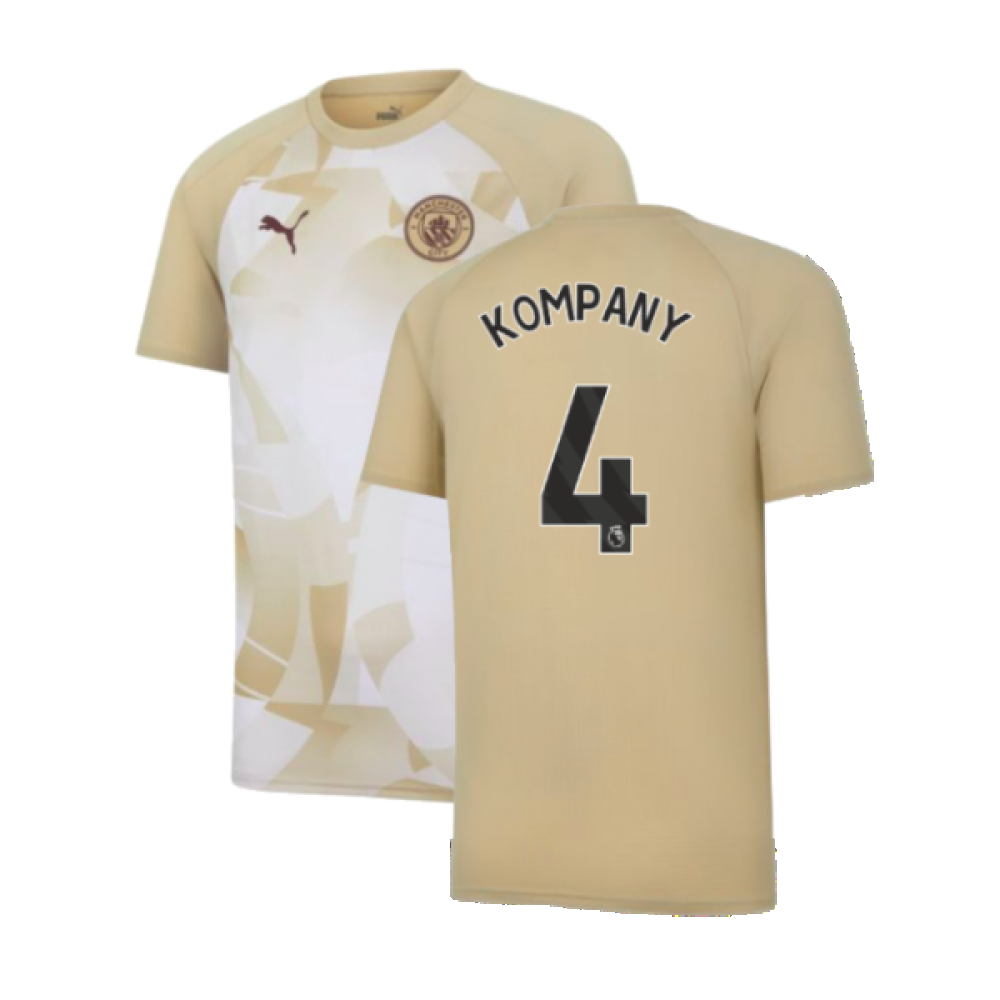 2023-2024 Man City Prematch SS Jersey (Granola) (KOMPANY 4)