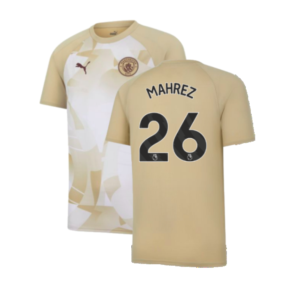 2023-2024 Man City Prematch SS Jersey (Granola) (MAHREZ 26)