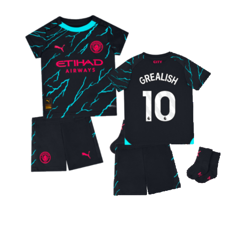 2023-2024 Man City Third Baby Kit (GREALISH 10)