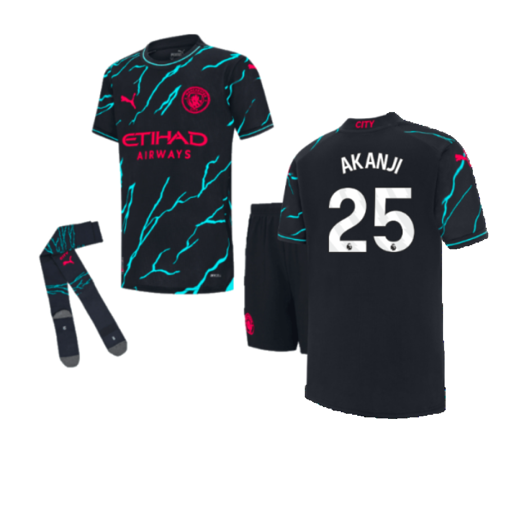 2023-2024 Man City Third Mini Kit (AKANJI 25)