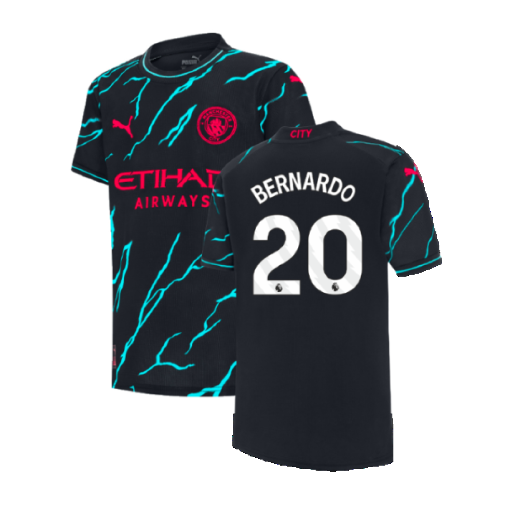 2023-2024 Man City Third Shirt (Kids) (BERNARDO 20)