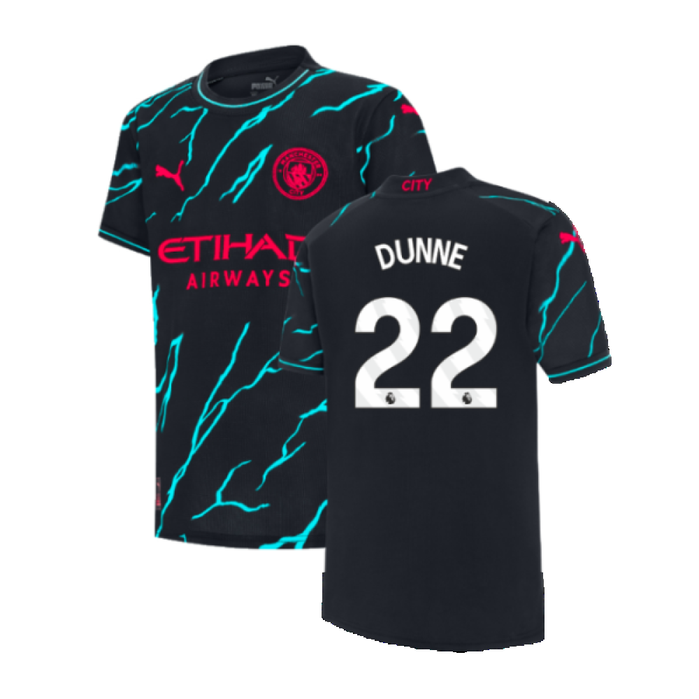 2023-2024 Man City Third Shirt (Kids) (DUNNE 22)