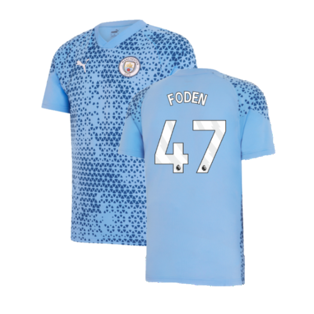 2023-2024 Man City Training Jersey (Light Blue) (FODEN 47)