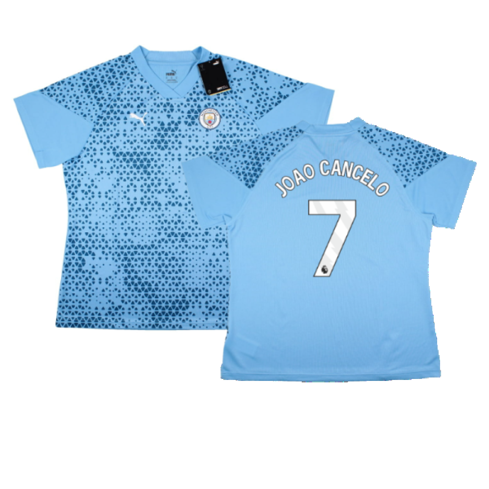 2023-2024 Man City Training Jersey (Light Blue) - Ladies (JOAO CANCELO 7)