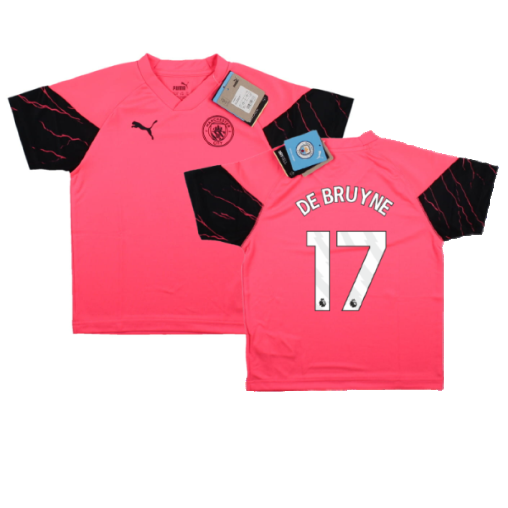 2023-2024 Man City Training Jersey (Sunset Glow) - Kids (DE BRUYNE 17)