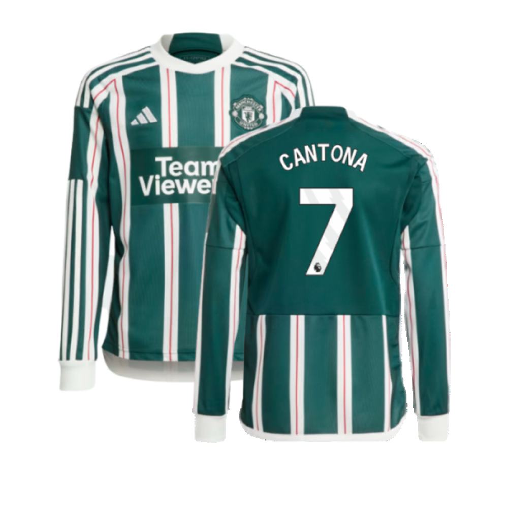 2023-2024 Man Utd Away Long Sleeve Shirt (Kids) (Cantona 7)