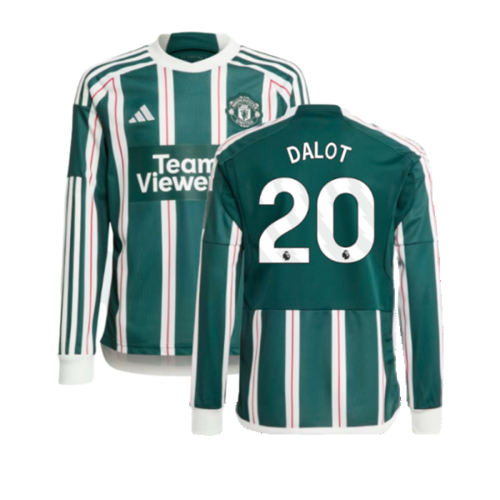 2023-2024 Man Utd Away Long Sleeve Shirt (Kids) (Dalot 20)