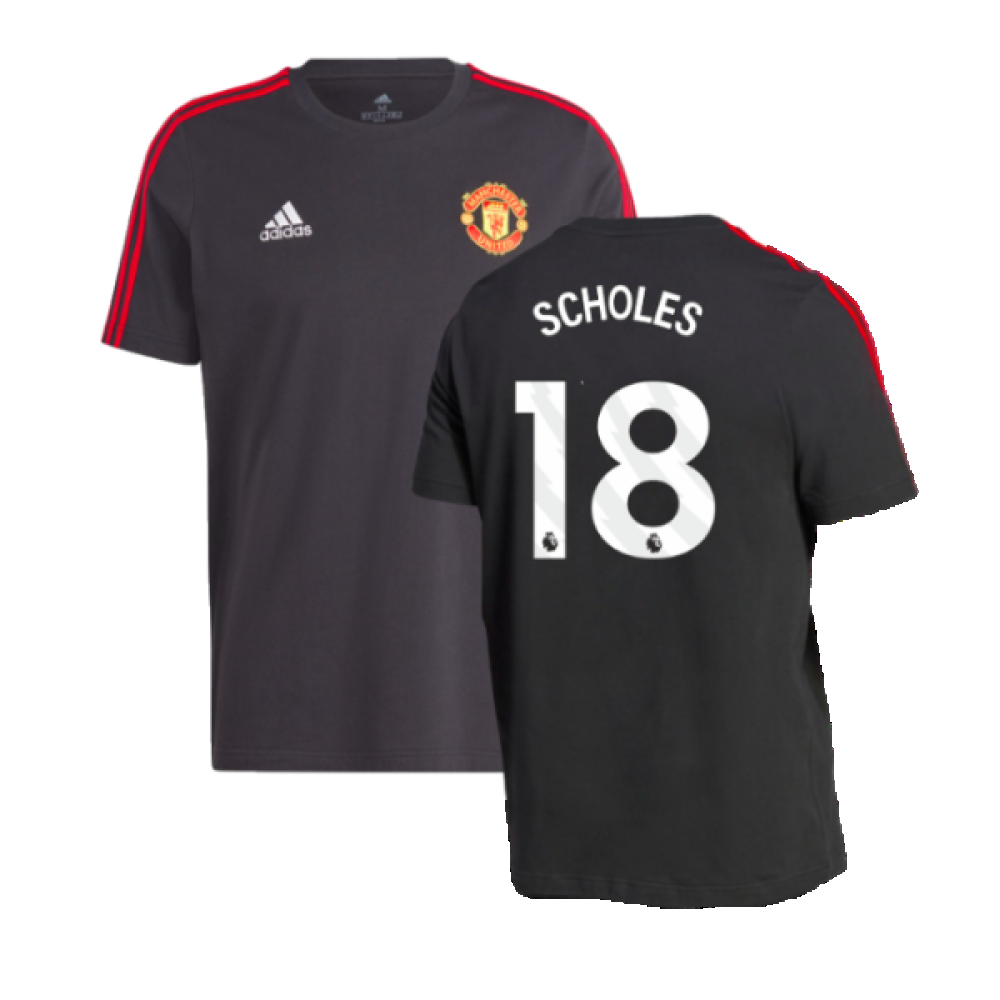 2023-2024 Man Utd DNA Tee (Black) (Scholes 18)