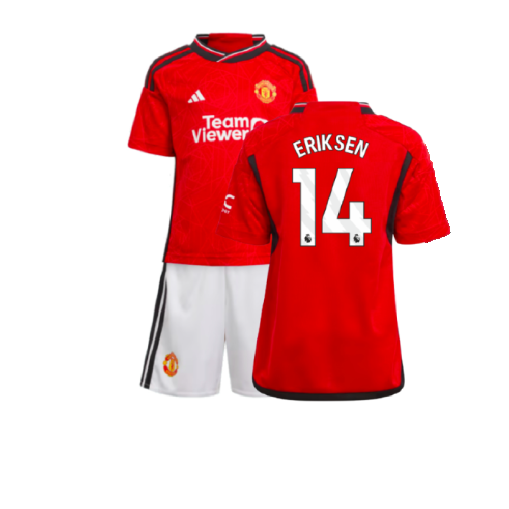 2023-2024 Man Utd Home Mini Kit (Eriksen 14)