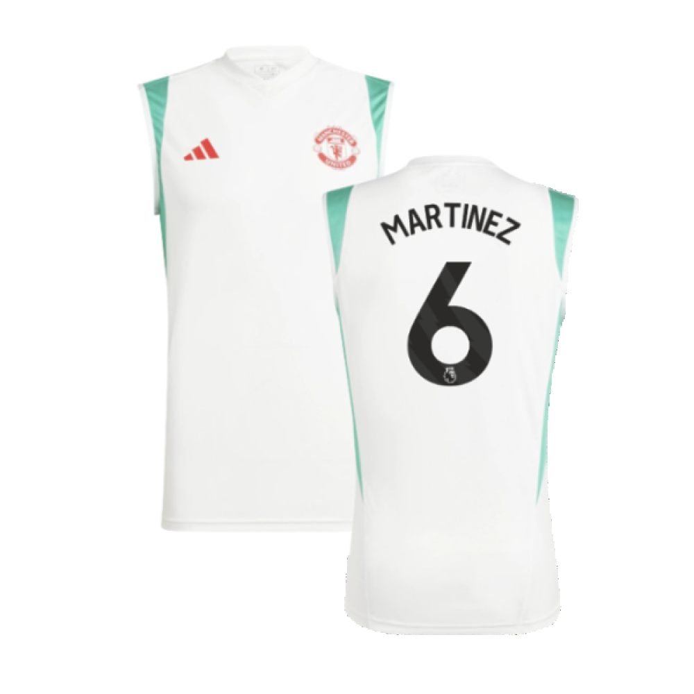 2023-2024 Man Utd Sleeveless Jersey (White) (Martinez 6)