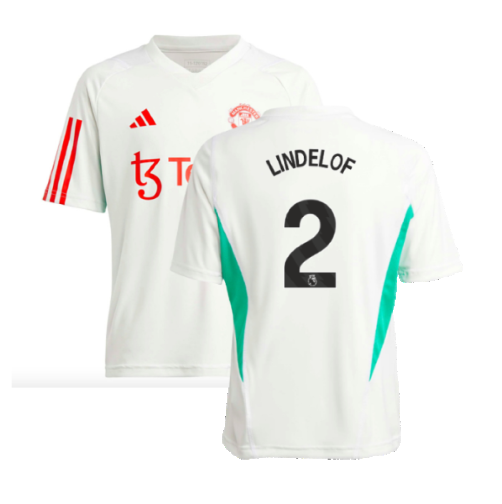 2023-2024 Man Utd Training Jersey (White) - Kids (Lindelof 2)