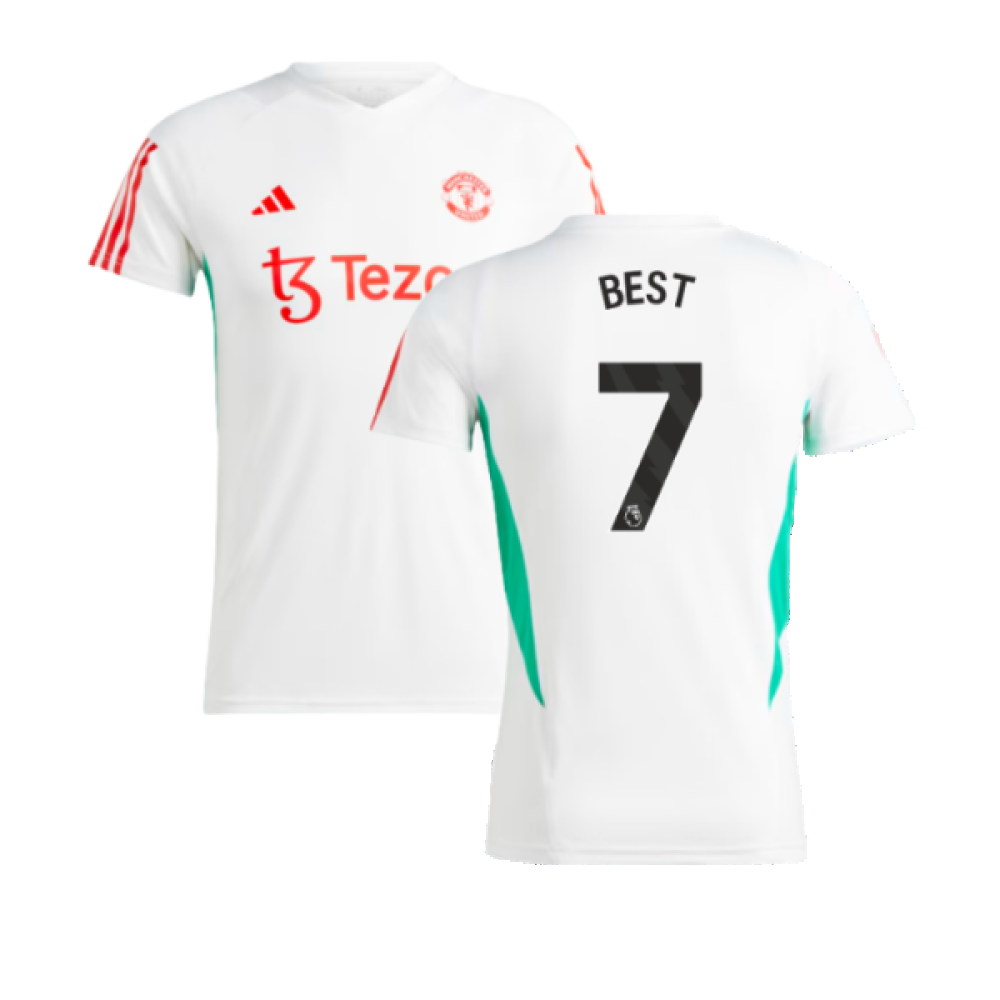 2023-2024 Man Utd Training Jersey (White) - Ladies (Best 7)