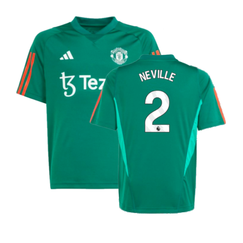 2023-2024 Man Utd Training Shirt (Green) - Kids (Neville 2)