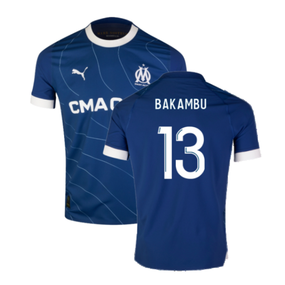 2023-2024 Marseille Authentic Away Shirt (Bakambu 13)