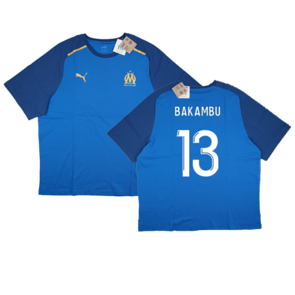 2023-2024 Marseille Casuals Tee (Blue) (Bakambu 13)