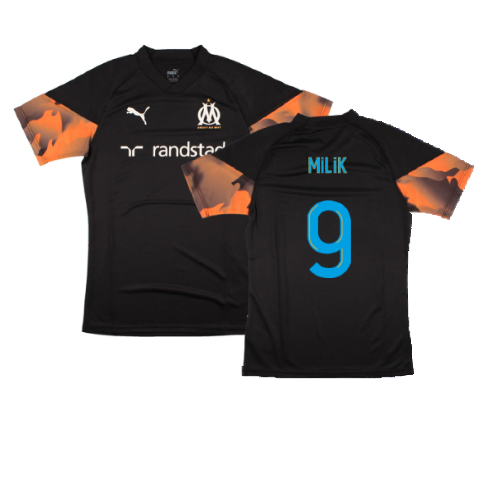 2023-2024 Marseille Training Jersey (Black) (Milik 9)