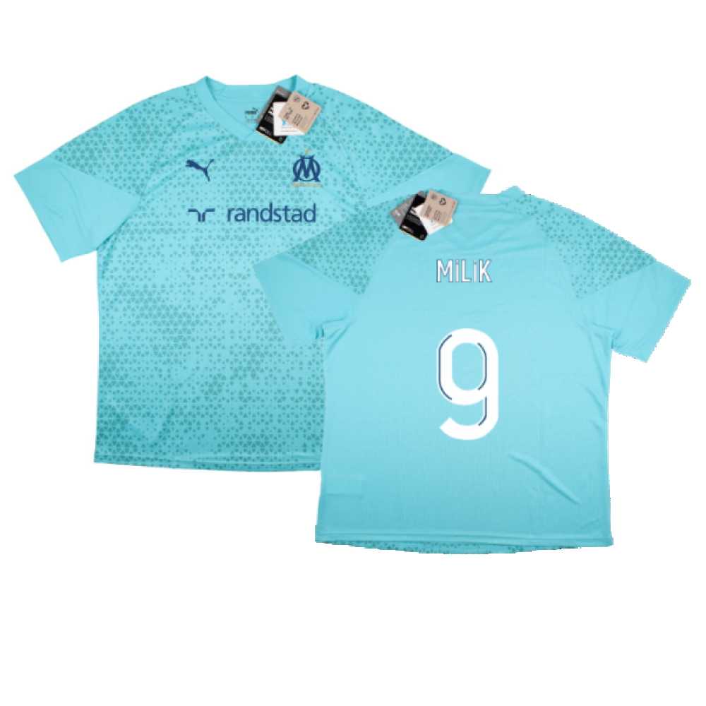 2023-2024 Marseille Training Jersey (Hero Blue) (Milik 9)