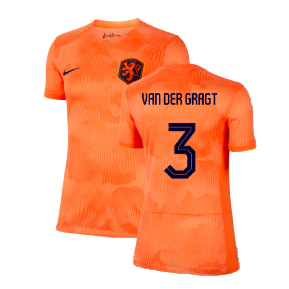 2023-2024 Netherlands WWC Home Shirt (Ladies) (Van Der Gragt 3)