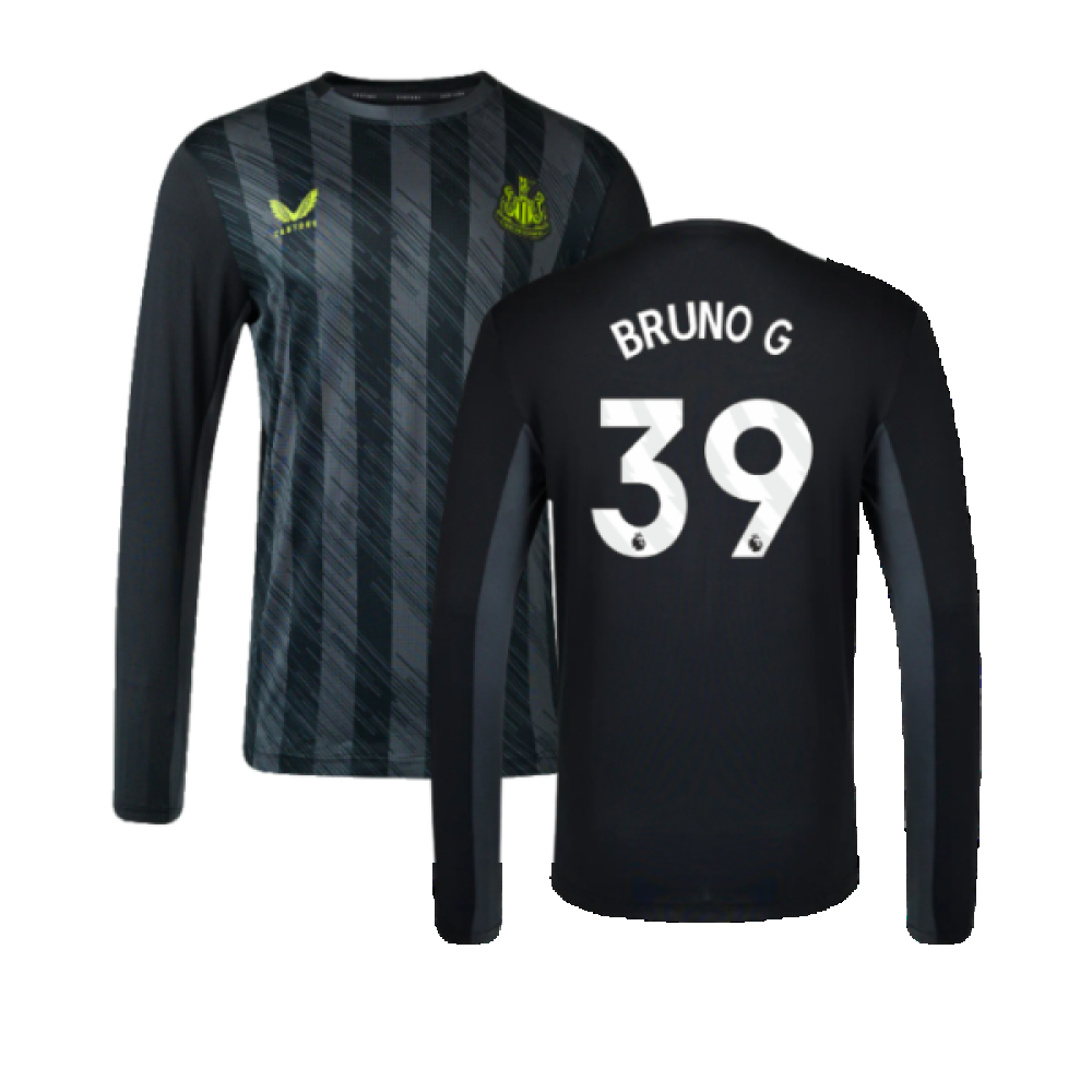 2023-2024 Newcastle Coaches Training Long Sleeve Tee (Black) (Bruno G 39)