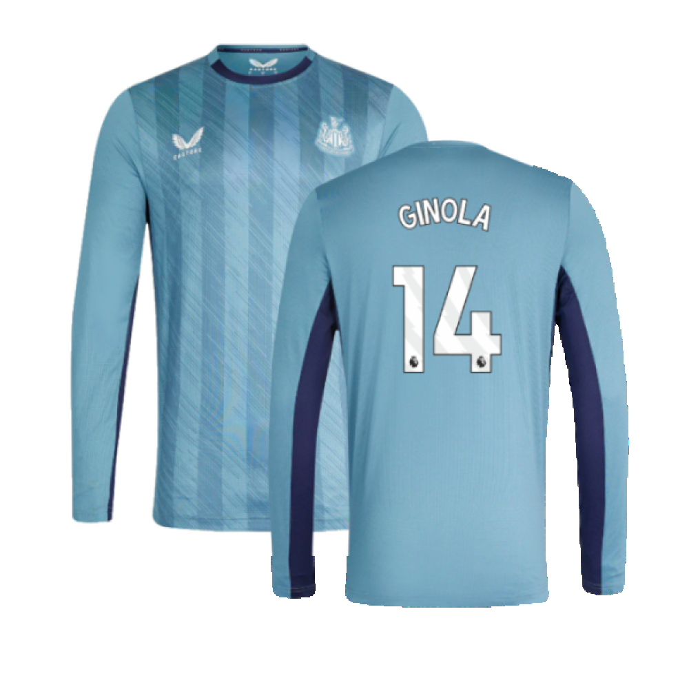 2023-2024 Newcastle Players Training Long Sleeve Tee (Bluestone) (Ginola 14)