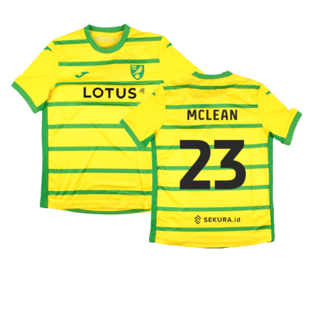 2023-2024 Norwich City Home Shirt (Kids) (McLean 23)