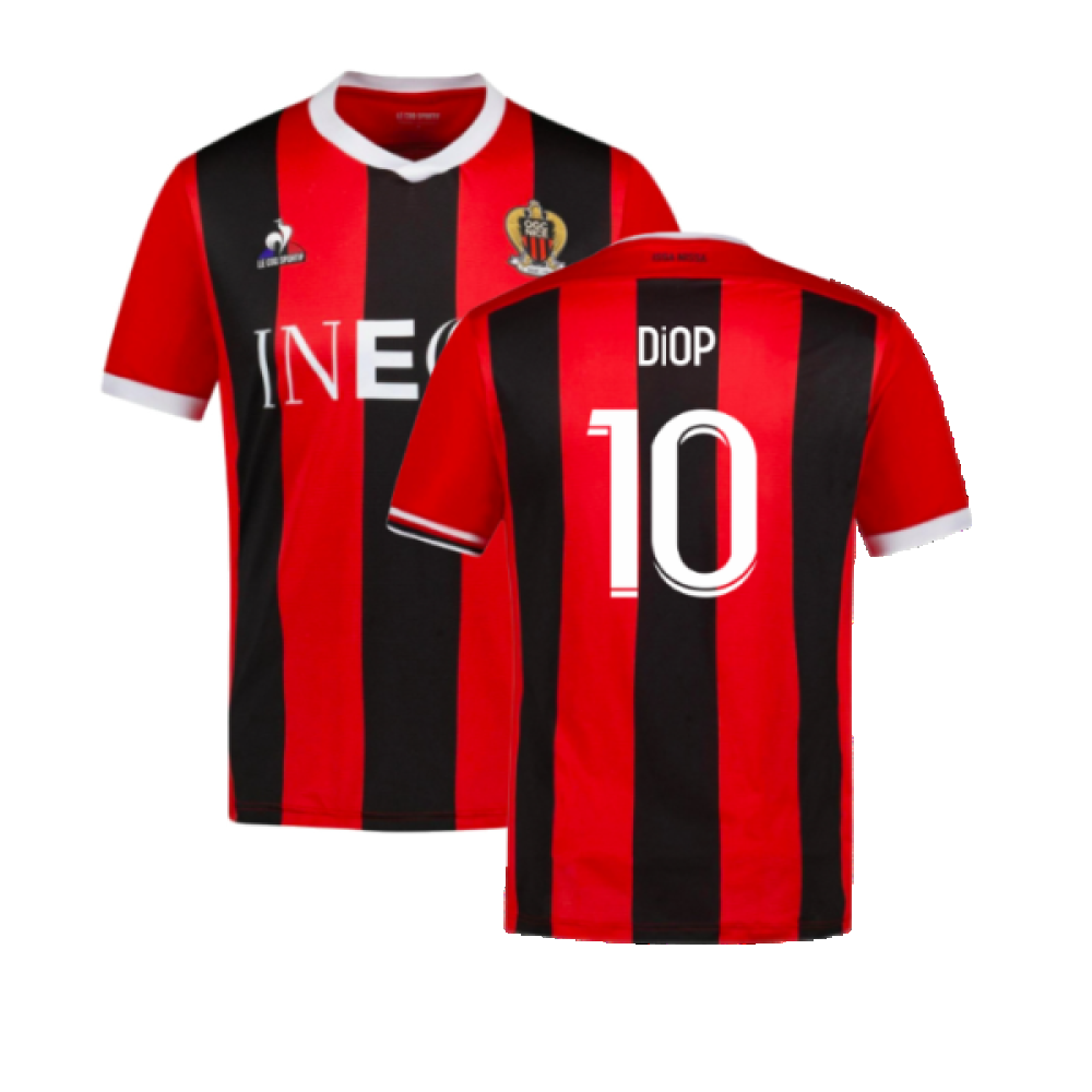 2023-2024 OGC Nice Home Shirt (Diop 10)