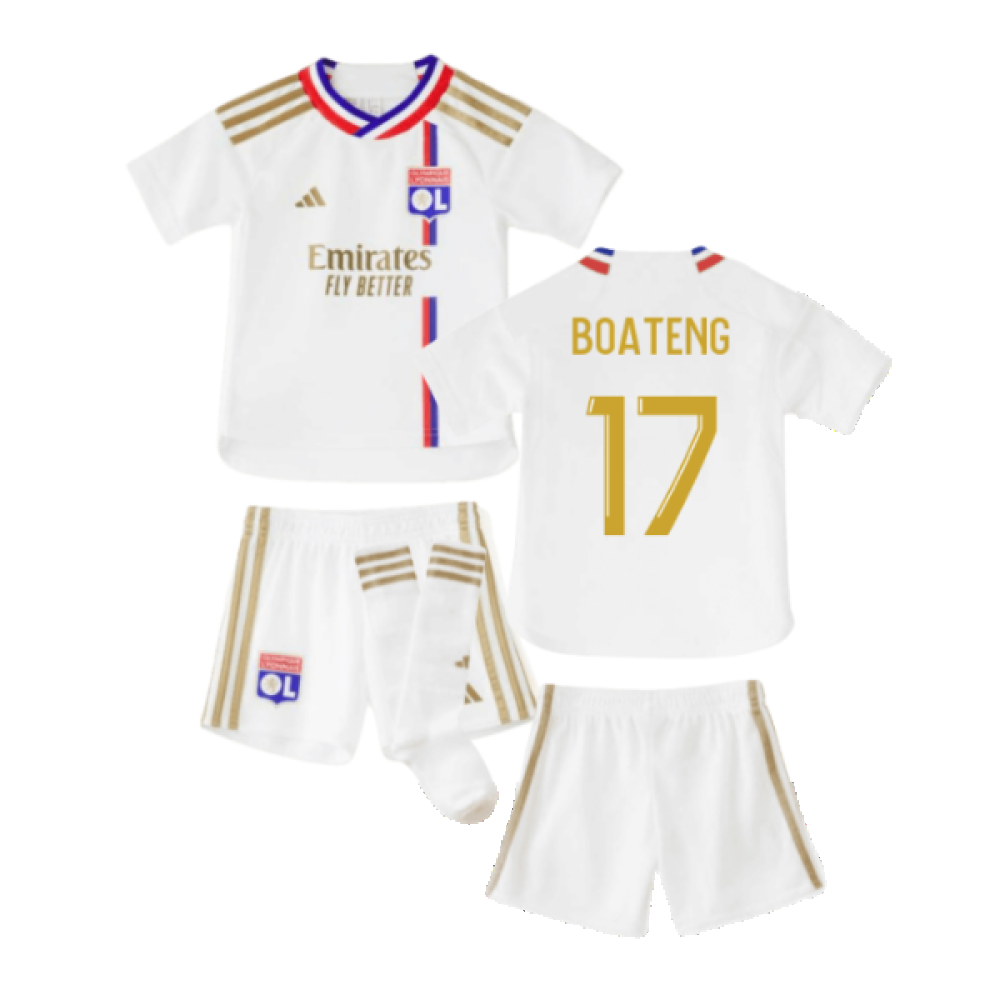 2023-2024 Olympique Lyon Home Mini Kit (Boateng 17)