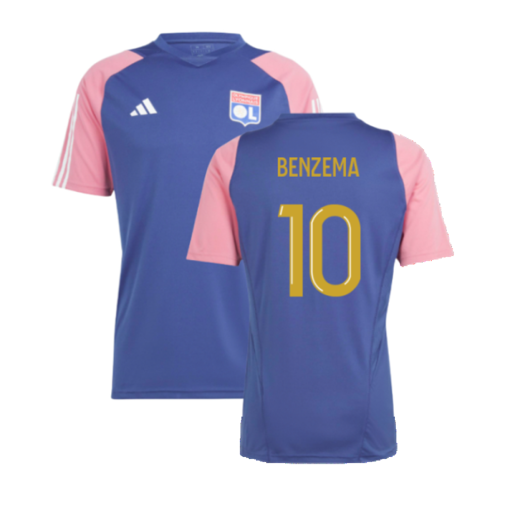 2023-2024 Olympique Lyon Training Jersey (Navy) (Benzema 10)