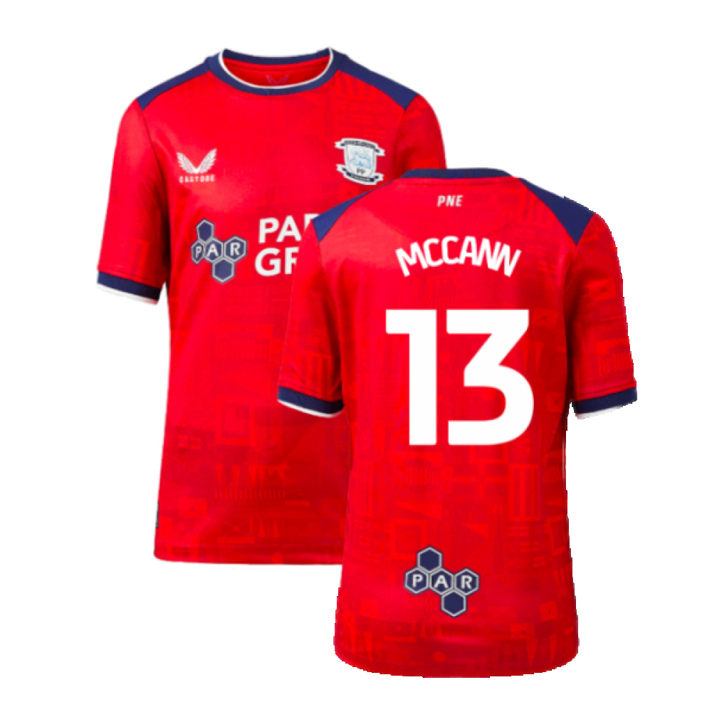 2023-2024 Preston North End Away Shirt (Kids) (McCann 13)