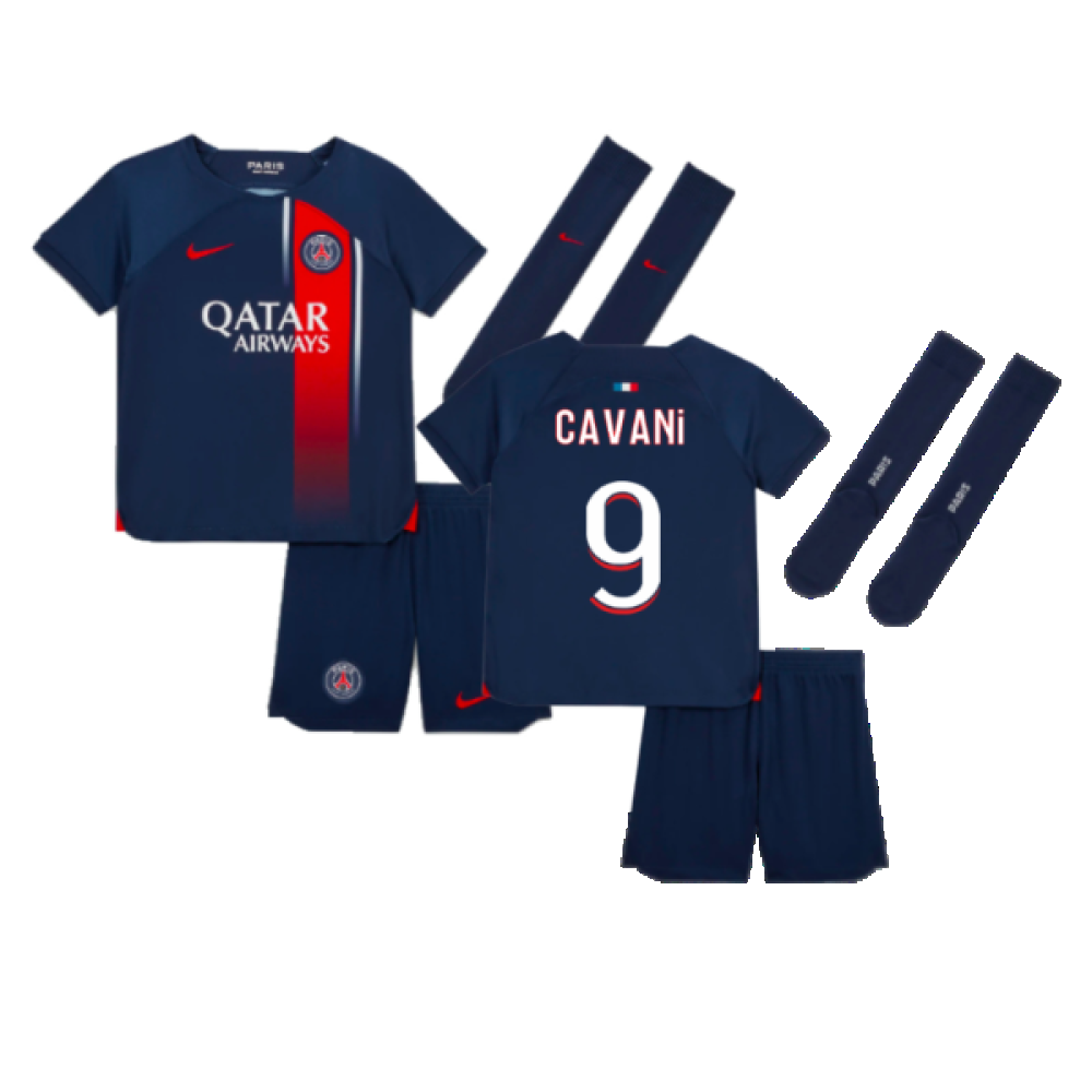 2023-2024 PSG Home Mini-Kit (Cavani 9)