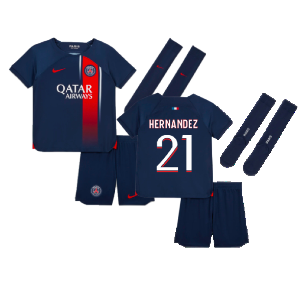 2023-2024 PSG Home Mini-Kit (Hernandez 21)