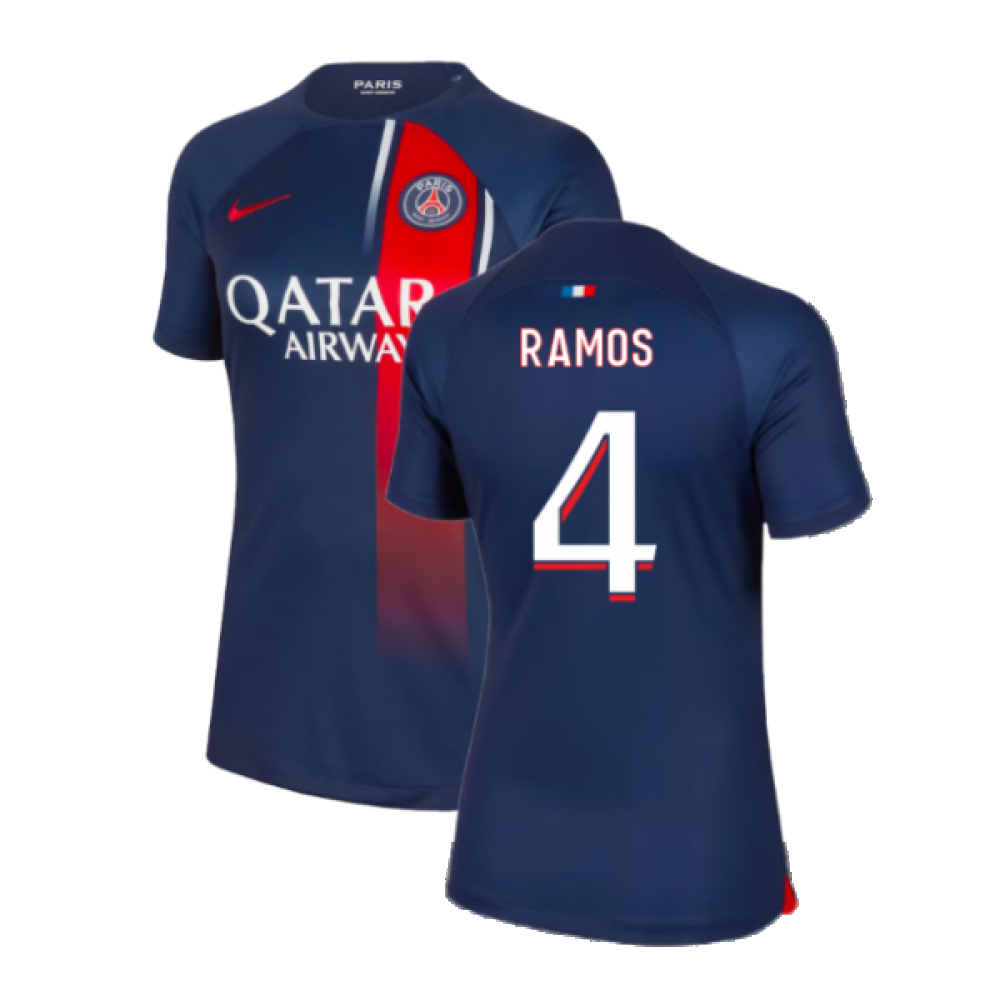 2023-2024 PSG Home Shirt (Ladies) (Sergio Ramos 4)