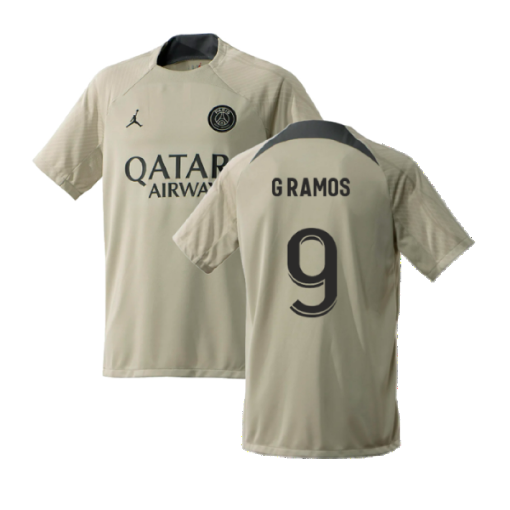 2023-2024 PSG Training Shirt (Stone) (G Ramos 9)